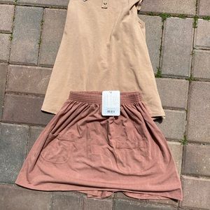 Jax and Lennon pocket skirt in Cameo.